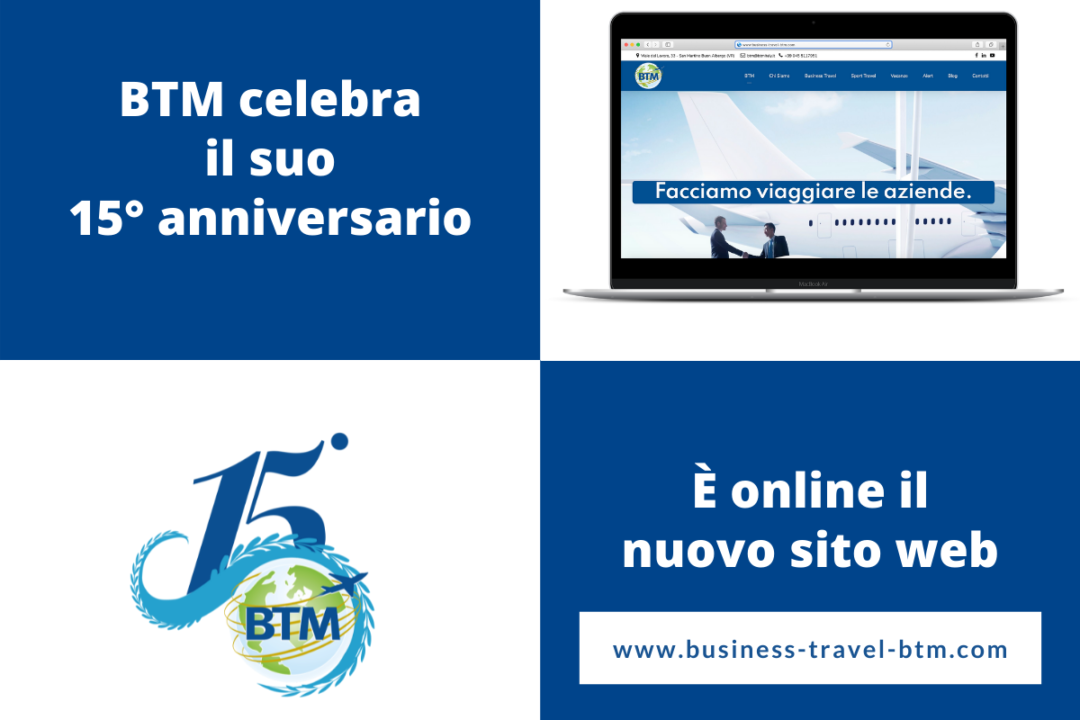 BTM celebra il 15° anniversario con il lancio del nuovo sito web.